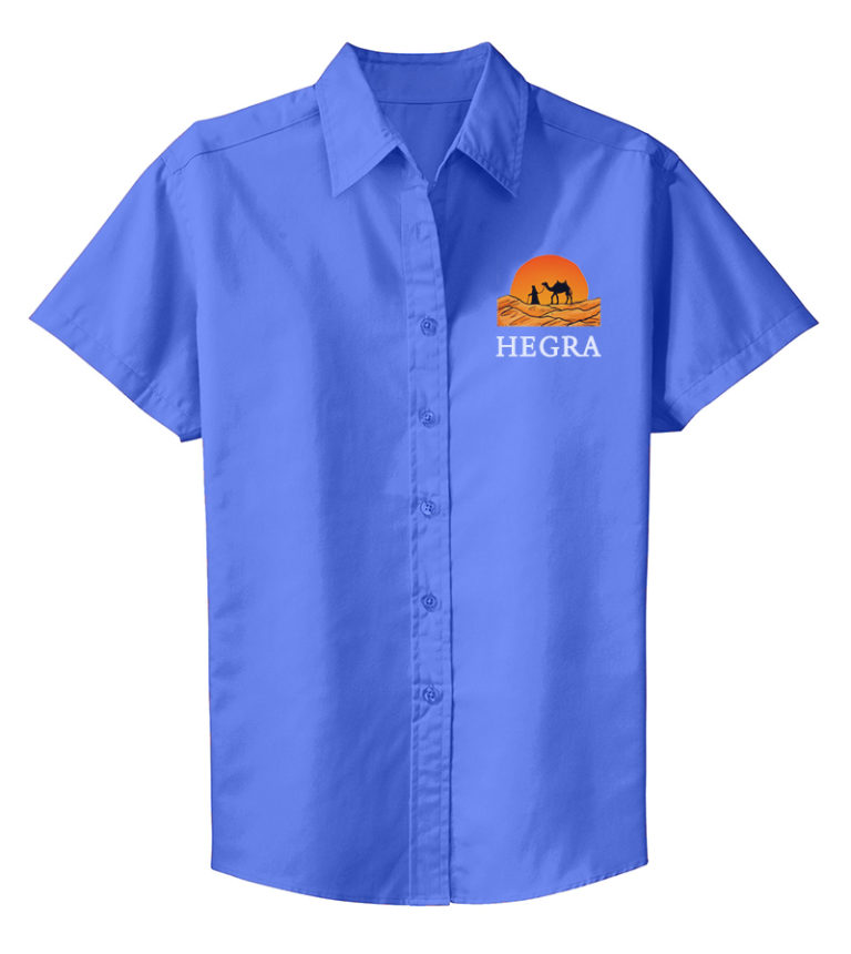 Mens Blue Half Sleeve Shirt