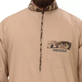 Men Solid Cotton Blend A-line Thobe