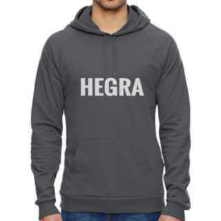 Asphalt Color Combed Cotton California Fleece Pullover Hoodie